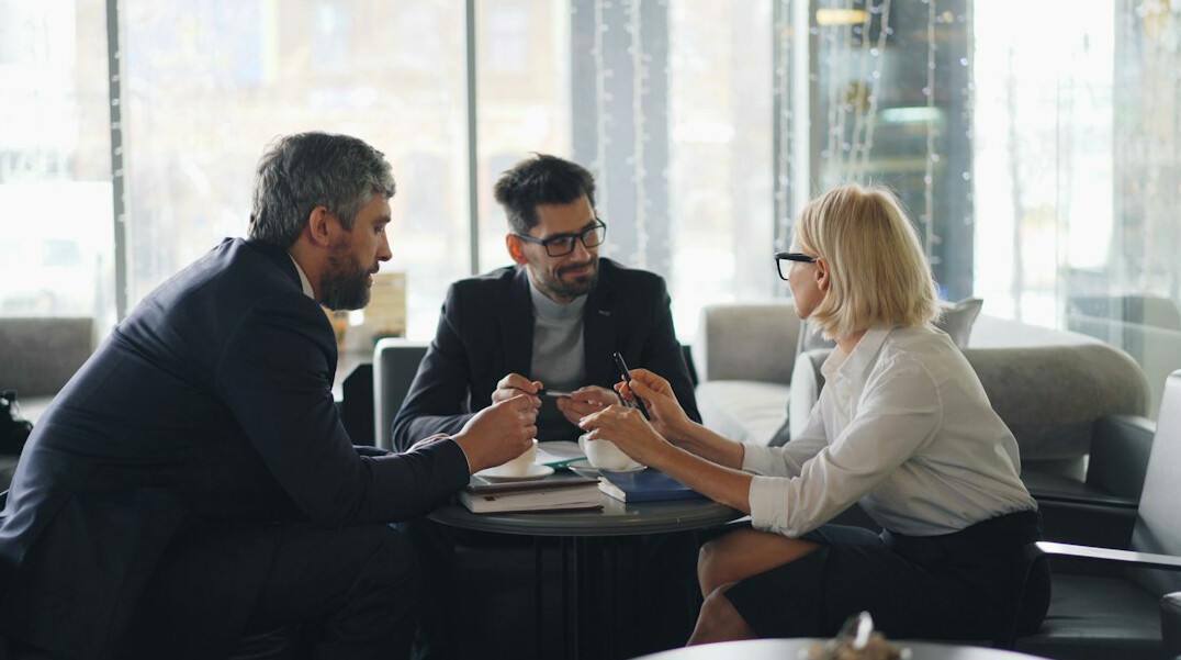 business team discussing strategy