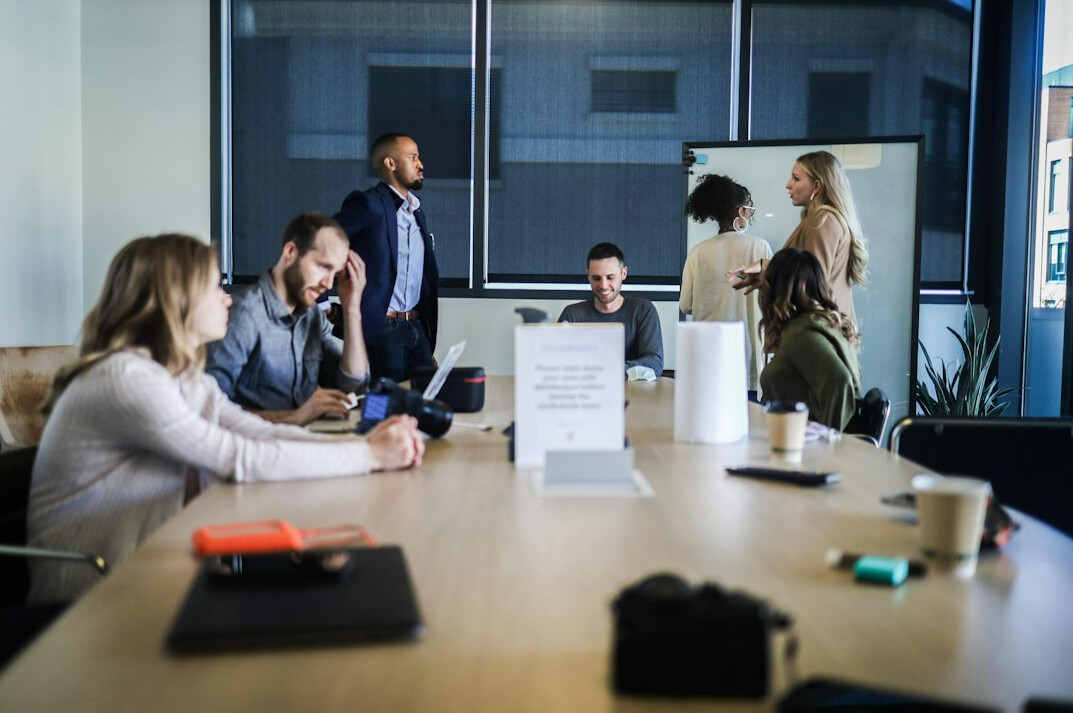 business team discussing strategy