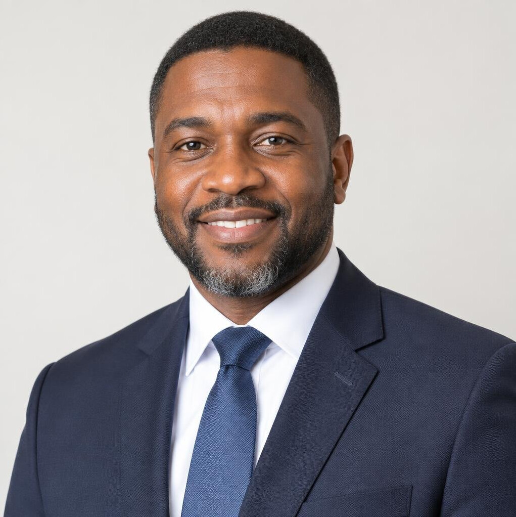 Studio portrait of a businessman of African descent in his 40s